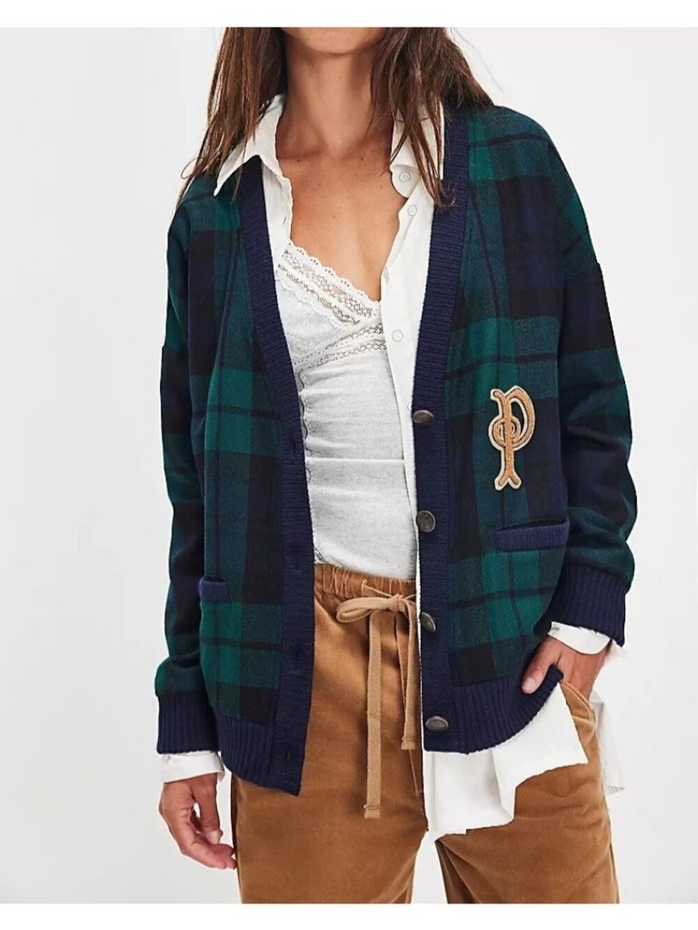 Pendleton Eagle River Cardi Preppy Vintage Heritage Town & Country Womens XS